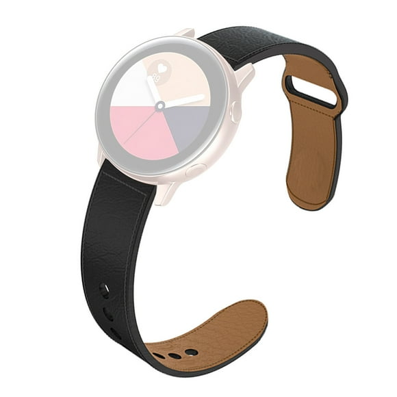 EGNMCR Leather Replacement Watch Wrist Strap For Galaxy Watch active 20mm watch band
