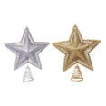 thumbnail image 5 of Star Tree Topper Glitter Hollow Cut-out Radial Spring Support Scene Layout Multi-colors Five-pointed Star Decoration Christmas Treetop Party Supplies, 5 of 8