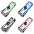 thumbnail image 2 of PATLOLLAV Mini Keychain Flashlights Rechargeable,Mini Flashlight LED High Lumens, Super Bright Keychain Light with Red UV Blue Light Small Pocket Flashlight for Night Running, Reading Light, 2 of 5