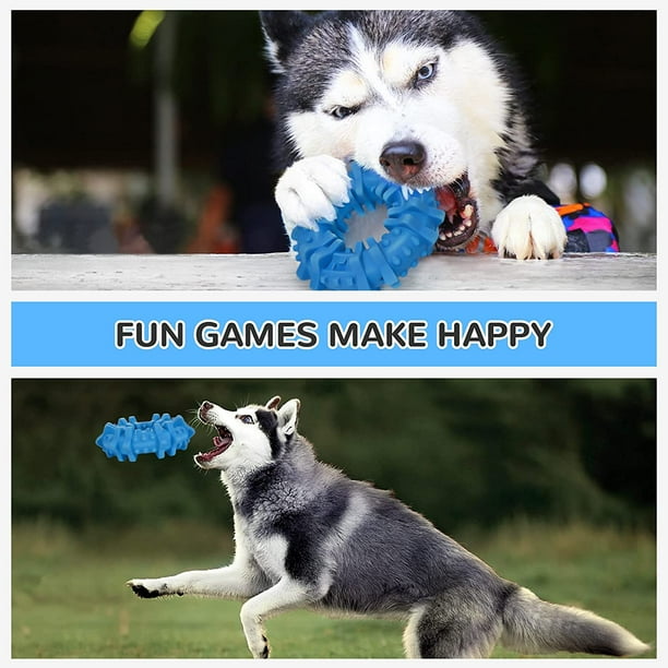 Iguohao Dog Toys For Aggressive Chewers Large Breed Durable Dog Bones Squeaky Dog Chew Toy Nearly Indestructible Dog Toys For Large Dogs Tough Natu