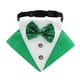 thumbnail image 1 of Collar de bandana para perro San Patricio con pajarita perfecl Bufanda triangular irlandesa Verde M, 1 of 8