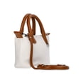 thumbnail image 2 of No Boundaries Women's Mini Tote Crossbody Bag, Cream, 2 of 6