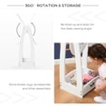thumbnail image 6 of HOMCOM Full Length Mirror for Children, Adjustable to be Viewed From Multiple Angles Dress-up and Make-up, White, 6 of 9