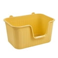 thumbnail image 4 of Cat Litter Box Easy Clean Travel Litter Container Open Top Pet Litter Tray Xl Yellow, 4 of 8