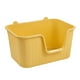 thumbnail image 3 of Caja de arena para gatos, bandeja de arena para mascotas con tapa abierta, suministros portátiles antisalpicaduras para todo tipo de arena para gatos, Amarillo Grande, 3 of 8