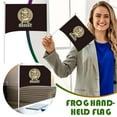 thumbnail image 1 of Danhjin Small Flags Exquisite Portland Frogs Flags Decoration Frogs Holding A Small Flag Event Hand-waved Flag Gardening Tools, 1 of 8