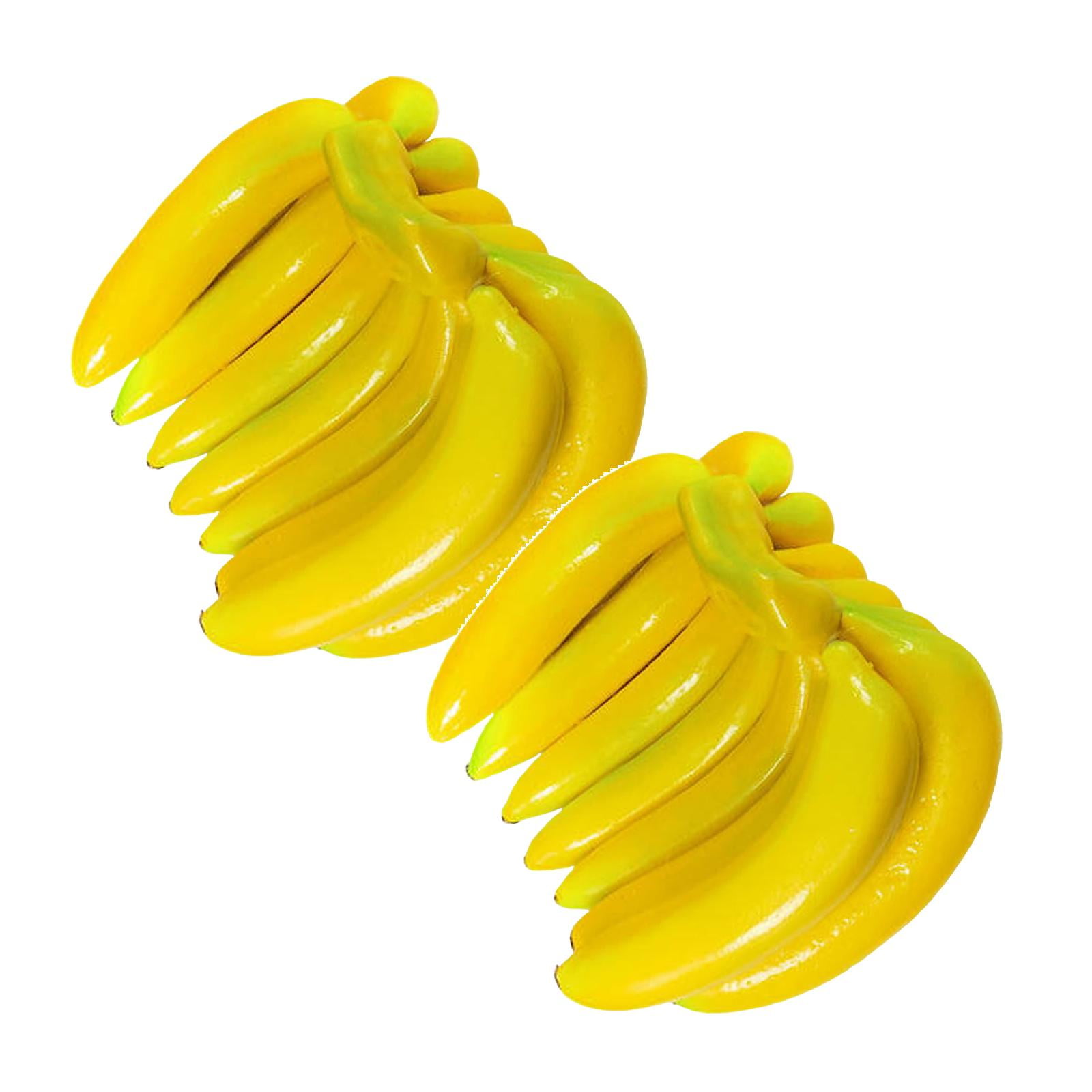 Bananas 13 Bunch Lifelike Banana Cluster Decoration Fruits Bananas Model Photography Props Kitchen Party Decoration 2PCS