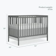 thumbnail image 2 of Dream On Me, Synergy, 5 in 1 Convertible Crib In Storm Grey, 2 of 10