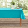 thumbnail image 2 of Mainstays Summer Fun Tablecloth, Indoor & Outdoor Table Decoration 60" x 102" - Leaf Embossed Aqua, 2 of 8