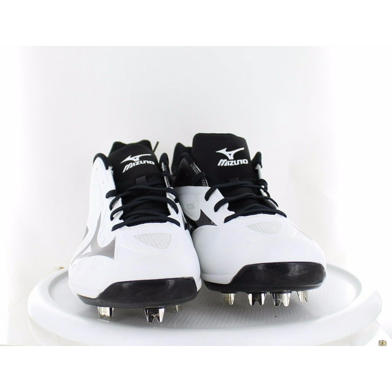 White and outlet black mizuno cleats