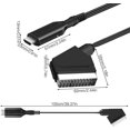 thumbnail image 4 of SCART to HDMI cable, switch video audio converter, SCART to HDMI converter SCART to 1080p/720p HDMI audio and video adapter, suitable for HDTV display projectors, 4 of 6