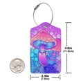 thumbnail image 4 of Magic Mushroom Geometry Psychedelic Luggage Tag for Suitcase 2 Pack Leather Travel Bag Baggage Identifiers Privacy Cover ID Label, 4 of 5