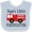 Blue and White, variant on Inktastic Papa's Little Firefighter Boys Baby Bib