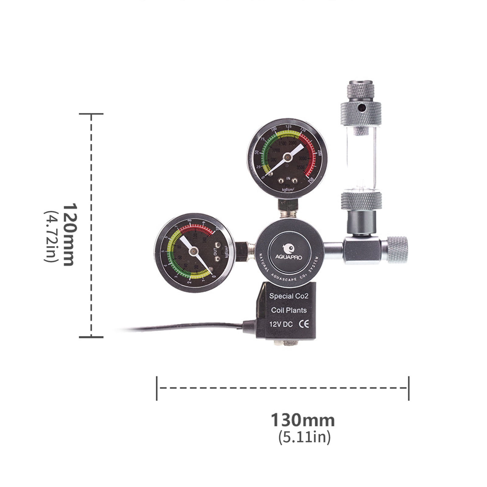 CO2 Regulator With Precise Gauges And Aluminum Construction