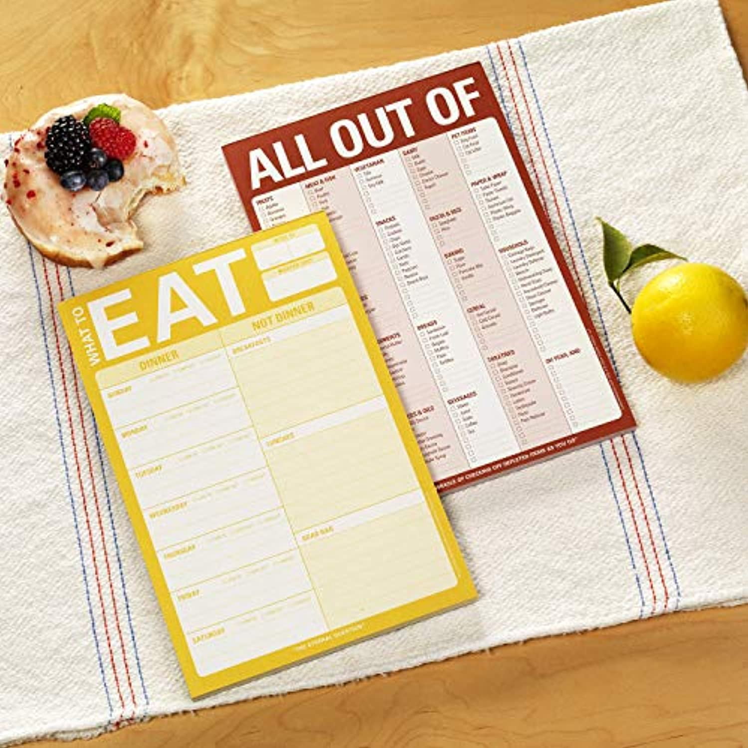 Knock Knock All Out Of Pad Grocery List Note Pad, 6 x 9-inches (Red)