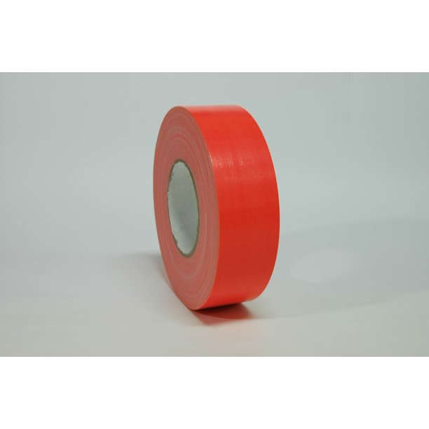 3/4"(18mm) Fluorescent Color Duct Tape ,Orange [64 Rolls]