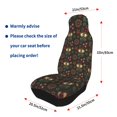 thumbnail image 4 of Sikiie Boho Owl Car Seat Protector 2 Pack Car Seat Cushion Mat, Car Seat Covers for SUV, Truck, Van, 4 of 7