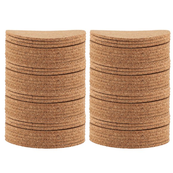 Dessous de Verre en Bois, Dessous de Verre Antidérapant, Dessous de Verre Rond Isolant Thermiquement pour Café Bière Verre à Vin Bouteille Maison, Bar, Cadeau d'Anniversaire et de Mariage, Marron