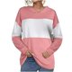 thumbnail image 5 of Sudadera con capucha informal de manga larga suelta con estampado de rayas a la moda para mujer Pompotops gfhjh12093, 5 of 7