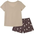 thumbnail image 2 of MyFav Women's Cute Cartoon Print Tee and Shorts Pajama Set,L, 2 of 5