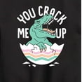 thumbnail image 3 of Instant Message - Dino Egg You Crack Me Up - Toddler And Youth Crewneck Fleece Sweatshirt, 3 of 6