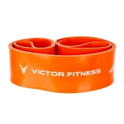Victor.Fitness RISEband6 - Orange - Level 6 Orange RISE Band. 85-230lb resistance, 3-1/4" width. Heavy-duty resistance band that aids in recovery and invigorates through stretching and exercise.