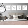 thumbnail image 3 of Black and White Wall Art Canvas Prints Minimalist Wall Decor Line Art for Couples Bedroom Decor Modern Home Bedroom Living Room Abstract Decorations 12" W x 12" H 4 Pieces, 3 of 6