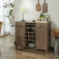 thumbnail image 3 of Furniture of America Bonsall Wood Multi-Storage Buffet in Distressed Walnut, 3 of 5