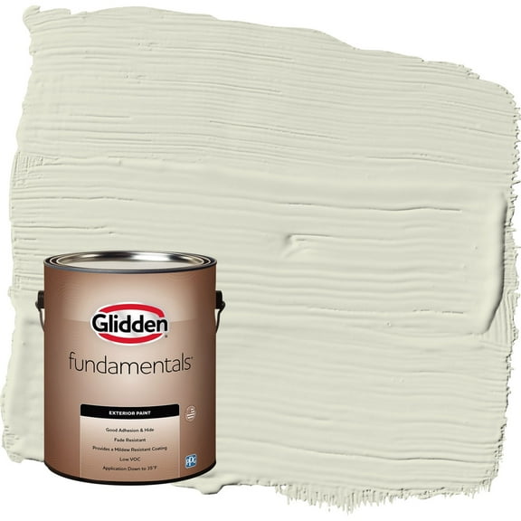 Glidden Fundamentals Pinch of Pistachio / Green Semi-Gloss Exterior Paint, 1 Gallon