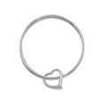 thumbnail image 2 of Gem & Harmony Sterling Silver Polished Heart Slip-On Bangle Bracelet for Women, 2 of 4
