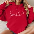 thumbnail image 3 of Graphic Hoodies for Women Fall Winter Long Sleeve Positive Message Hooded Sweatshirt with Pockets Pullover Tops, 3 of 5
