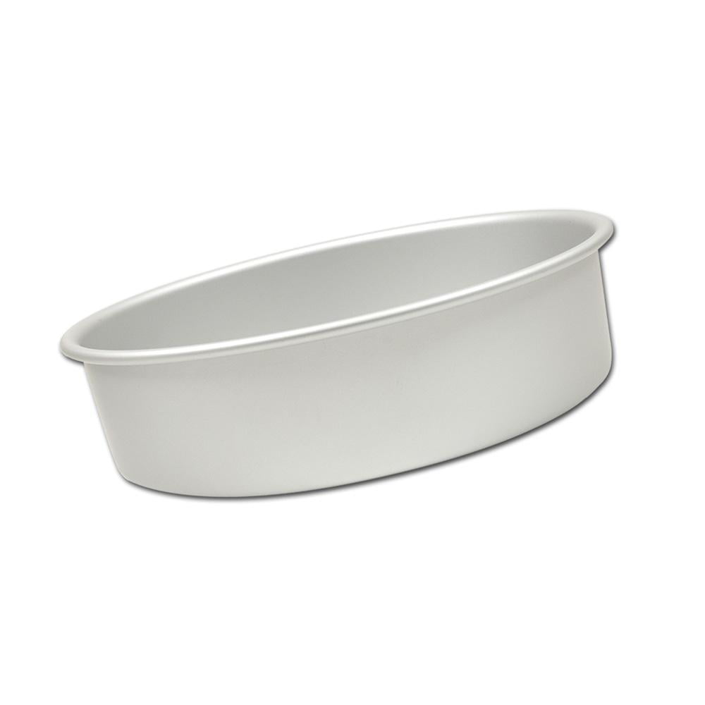 Fat Daddio's Solid Bottom Sheet Oval & Contour Round Anodized Aluminum Cake Pans 