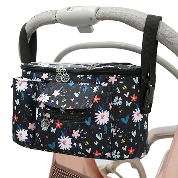 Muyoka Organizador universal para cochecito, bolsa de almacenamiento, organizador de cochecito de varios compartimentos, bolso de hombro para momia con bolsillo para teléfono móvil, correa para el hom Muyoka Hogar