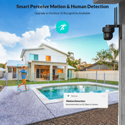 Security Cameras Wireless Wi-fi, Netvue 360° View Home Surveillance Outdoor Cameras, Only 2.4G Wifi