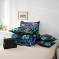 thumbnail image 4 of Erosebridal Animal Turtle Bed in a Bag Full size,Tropical Leaves Bed Set,Sealife Bedroom Decor,Reversible,Breathable,7-Piece, 4 of 5