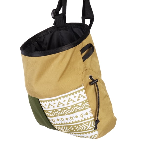 3. Portable Breathable Chalk Bucket with Adjustable Straps, Oxford Cloth Rock Climbing & Gymnastics Chalk Bag