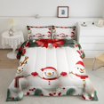 thumbnail image 2 of jejeloiu Cute Xmas Snowmen Bedding Comforter Set,Happy New Year Twin Comforter Sets,Merry Christmas Bedding Set For Children,Luxury Bedroom Decor Reversible,2 Pieces, 2 of 8
