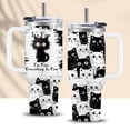 thumbnail image 1 of CGMIBAS Regalos para amantes de los gatos, vaso de gato negro para mujeres y hombres, taza de gato Everything Is Fine, regalo de San Valentín para amantes de los gatos, regalo de cumpleaños para mamá, 1 of 5