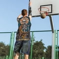 thumbnail image 5 of Naloa Coffee-Drinking Skull Basketball Jersey Reversible Men's Mesh Athletic Sports Shirts Training Practice S-4XL3X-Large, 5 of 6