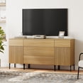 thumbnail image 2 of 63" Modern Reeded Dresser TV Stand with Drawers, Entertainment Center with Charging Station, Wooden TV Console with Storage for Living Room, 2 of 8
