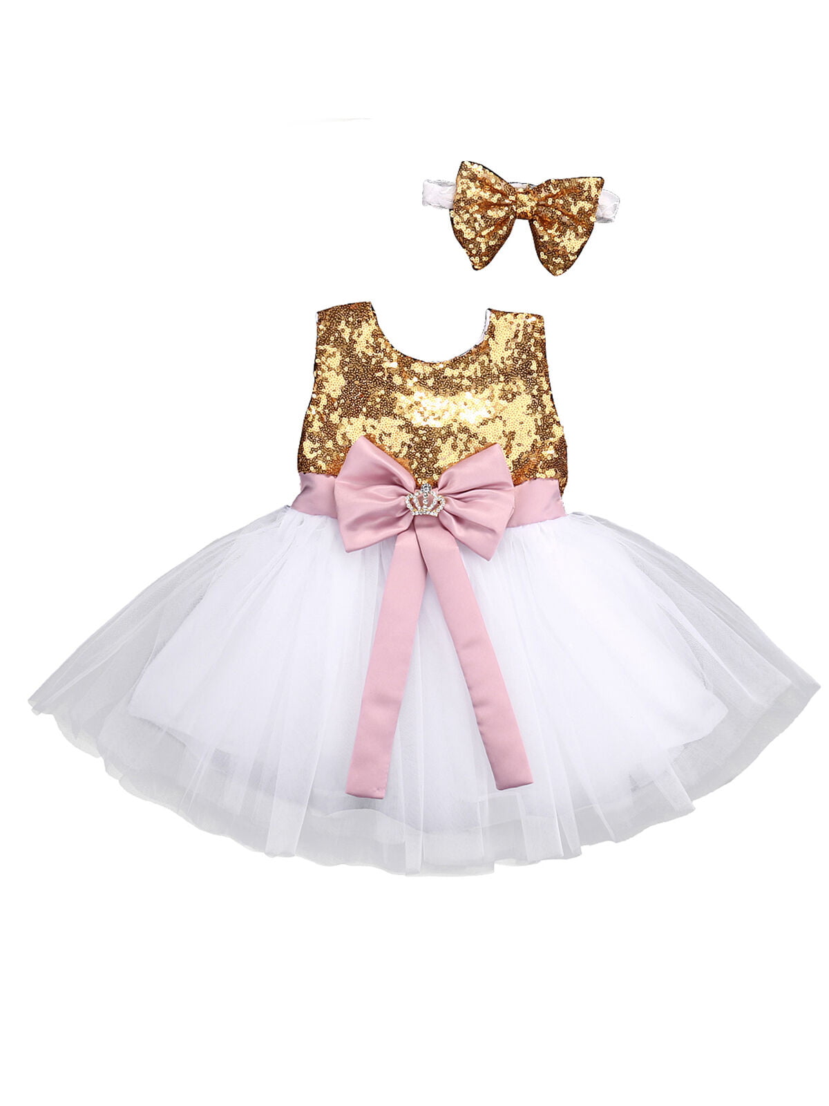 UK 1st/2nd Birthday Kids Baby Girl Romper Bow Tutu Lace Princess Party Dress sam 