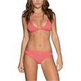thumbnail image 1 of Tavik Jett - Bikini triangular texturizado para mujer, color rosa, mediano, 1 of 1