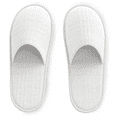 thumbnail image 5 of Bulk 36 Pairs Coral Non Slip Disposable Slippers Wholesale Bulk Hotel Slippers for Guests, Multicolor Reusable House Slippers, Indoor, Bathroom, Bedroom, Travel Slippers for Women, Men, Unisex, 5 of 6