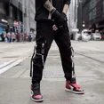 thumbnail image 2 of Pantalones Cargo Apilados Negros Para Hombre Para Hombre Hip Hop Moda Callejera Ropa De Algodón Barata Y2k Talla Grande Largo Más Barato Casual, 2 of 5