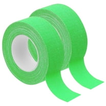 Uxcell 1 Inch x 33 Feet Neon Gaffer Cloth Tape, 2 Roll Fluorescent Adhesive Tape Black Light Glow Tape for Party, Green