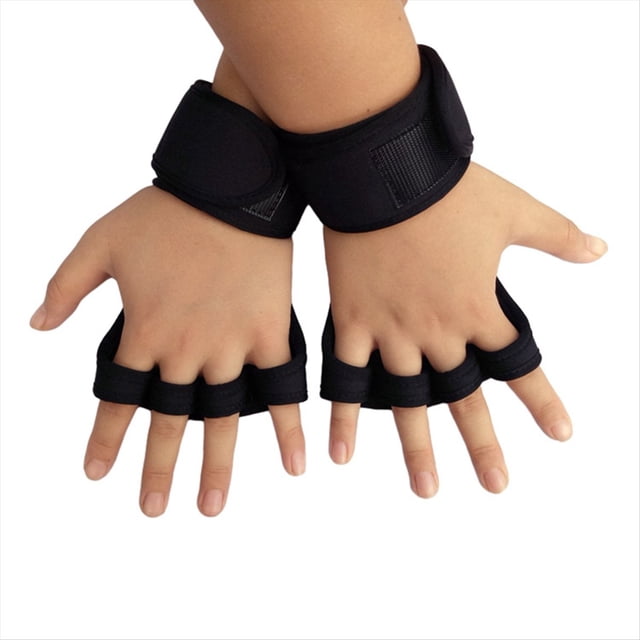 XL Guantes Deportivos de Entrenamiento para Hombres y Mujeres Guantes de Entrenamiento Fitness Culturismo Levantamiento de Pesas Gimnasio Mano MuñEca Guantes Negro A
