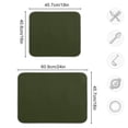 thumbnail image 3 of joogoo Olive Green Solid Dish Drying Mat Kitchen Counter Absorbent Drying Pad 16x18 in Drainer Rack, 3 of 8