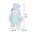 thumbnail image 3 of MINISO We Bare Bears Plush- Chef Ice Bear,3pcs, 3 of 4