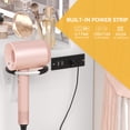 thumbnail image 3 of Uforic Makeup Vanity Desk with Large Lighted Mirror and Storage, 4 Drawer Vanity Table with Cushioned Stool, Milky White, 3 of 5