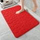 thumbnail image 1 of Alfombra de baño de algodón viscoelástico | Superabsorbente y antideslizante | 60 x 90 cm, forro polar coral para cocina, dormitorio y salón, 1 of 3